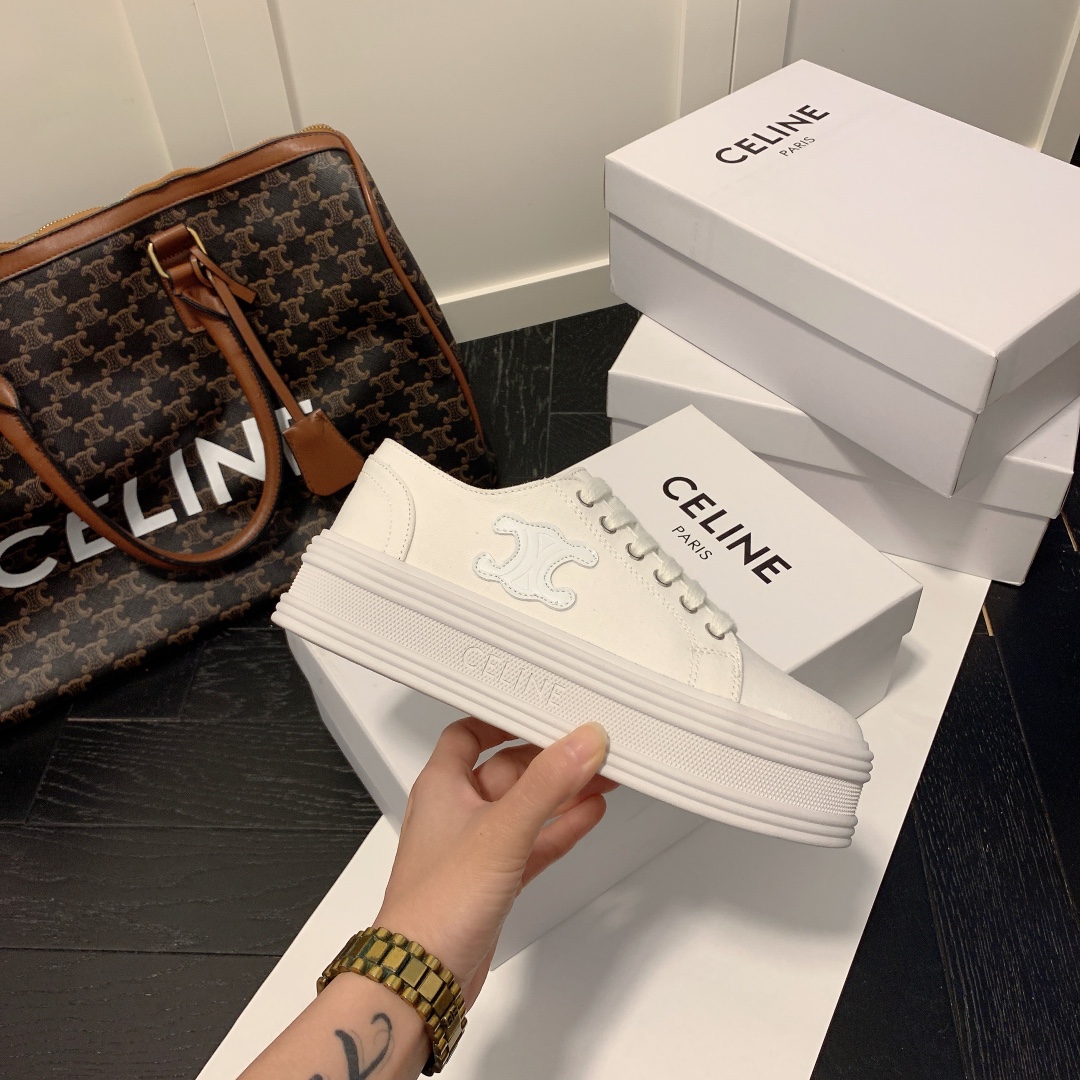 C style platform canvas shoes-Luxeon