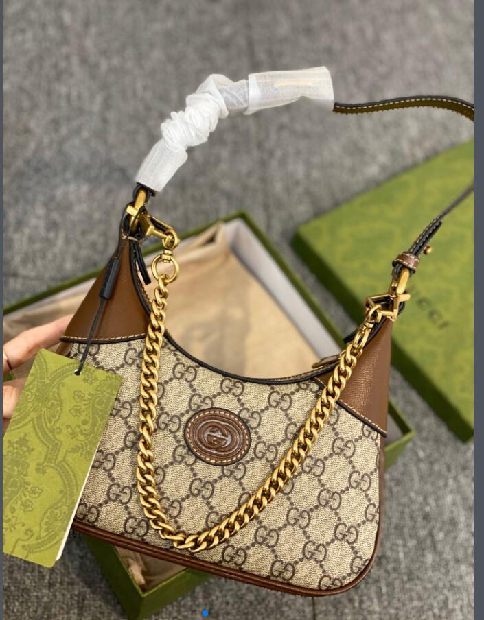 G style autumn and winter latest hobo croissant bag-Luxeon
