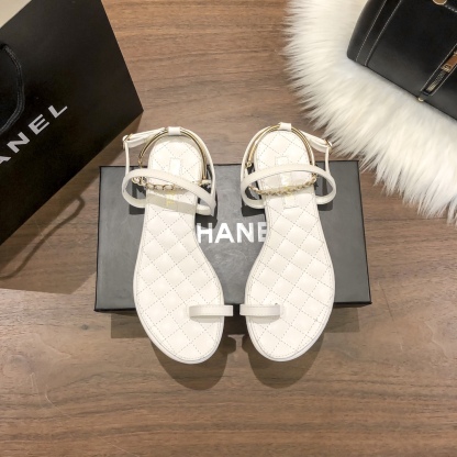 C style New Flat Floral Diamond Sexy Sandals-Luxeon