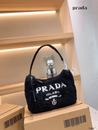 P style Hobo Handbags Underarm Bags Velvet-Luxeon