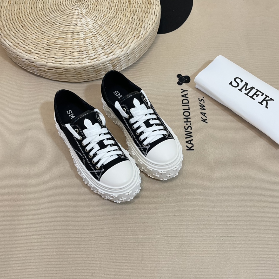 SMFK Tide Cross logo thick sole casual shoes-Luxeon