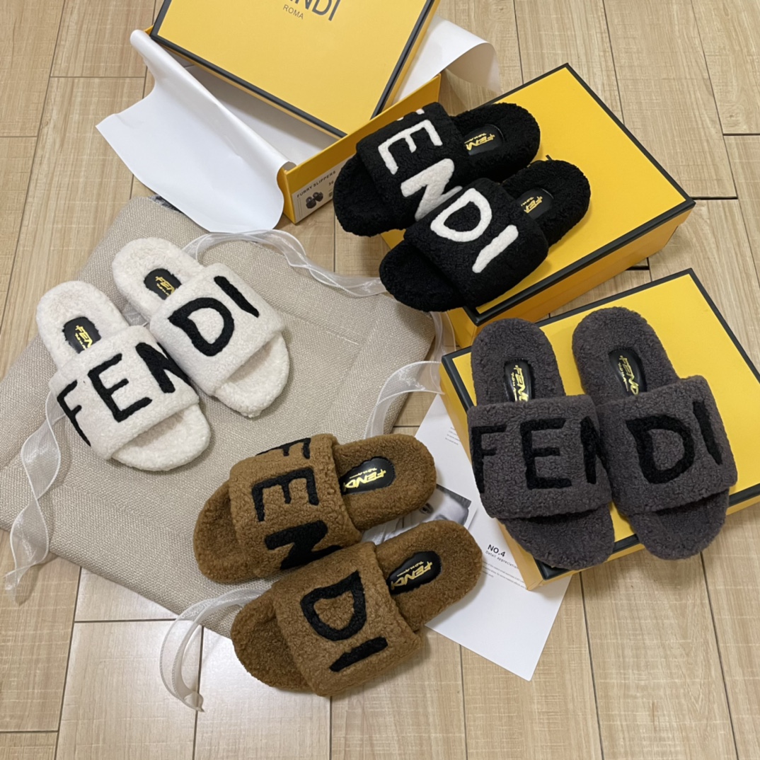 F style new women winter plush slippers-Luxeon