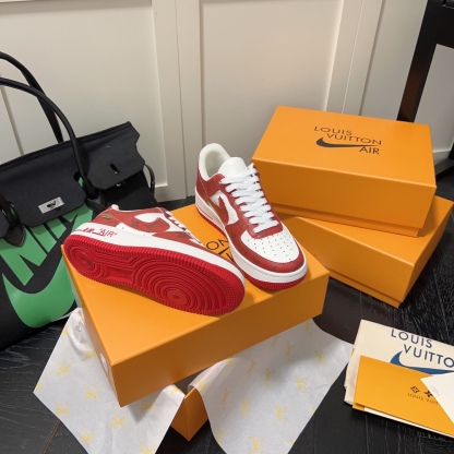 L style . x . Air Force1 22ss co-brand commerative sneaker Unisex casual shoes-Luxeon