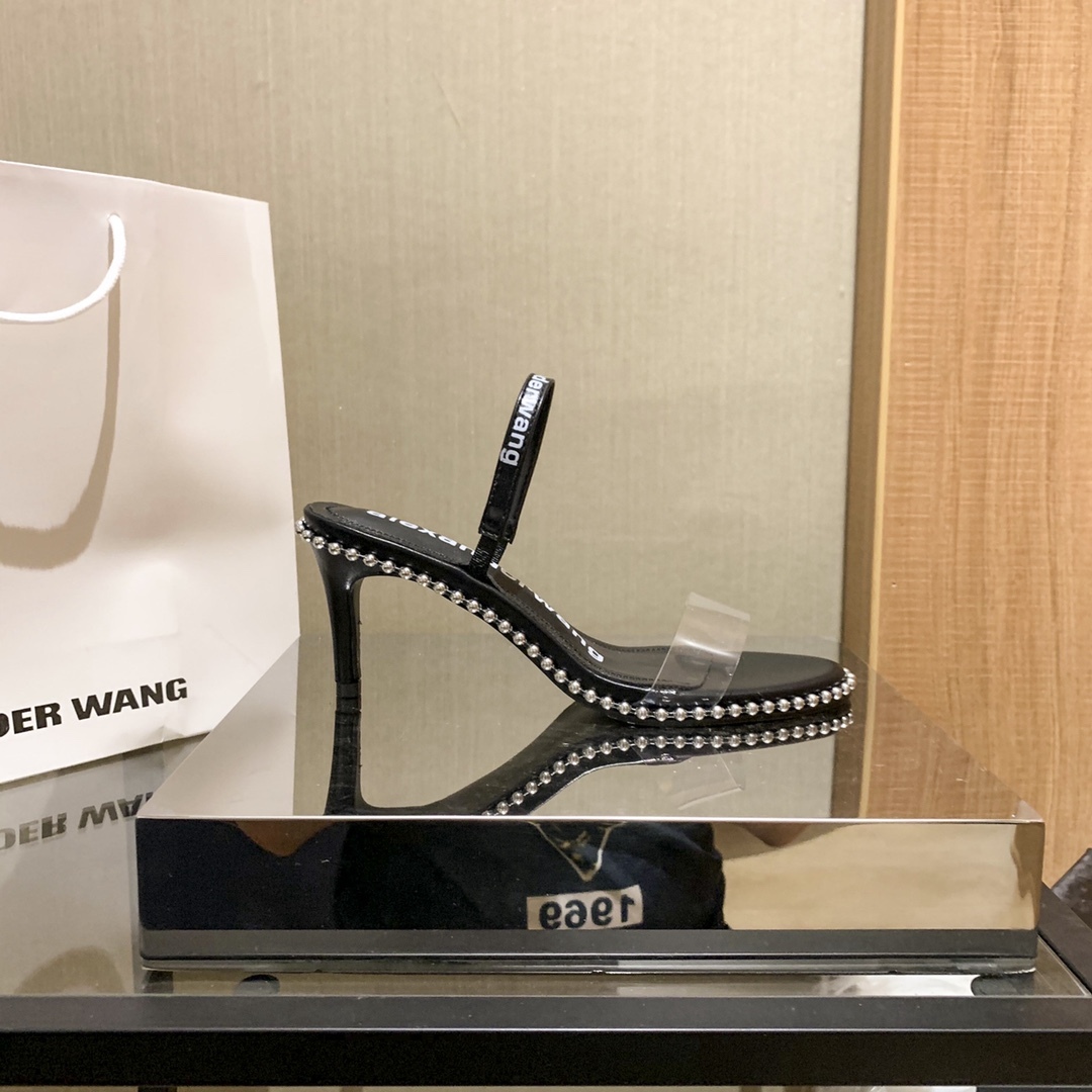 Alexander women transparant strap rhinestone high heels pumps-Luxeon