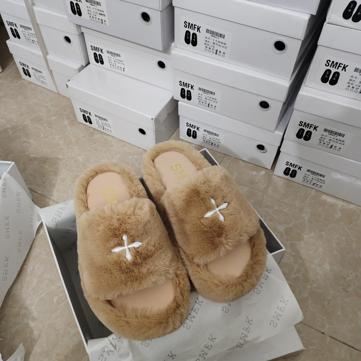 SMFK wool slippers new colors-Luxeon