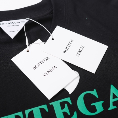 Bottega Veneta love heart printed washed short sleeve T-shirt-Luxeon
