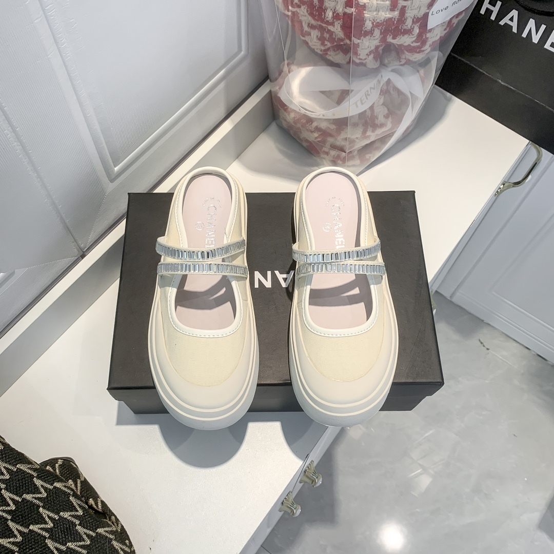 C style New Rhinestone Mary Jane Half Drag-Luxeon