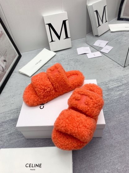 C style new winter pure wool slippers top quality-Luxeon