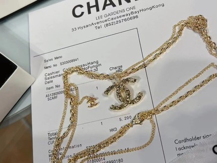 C style New Double Chain Necklace-Luxeon