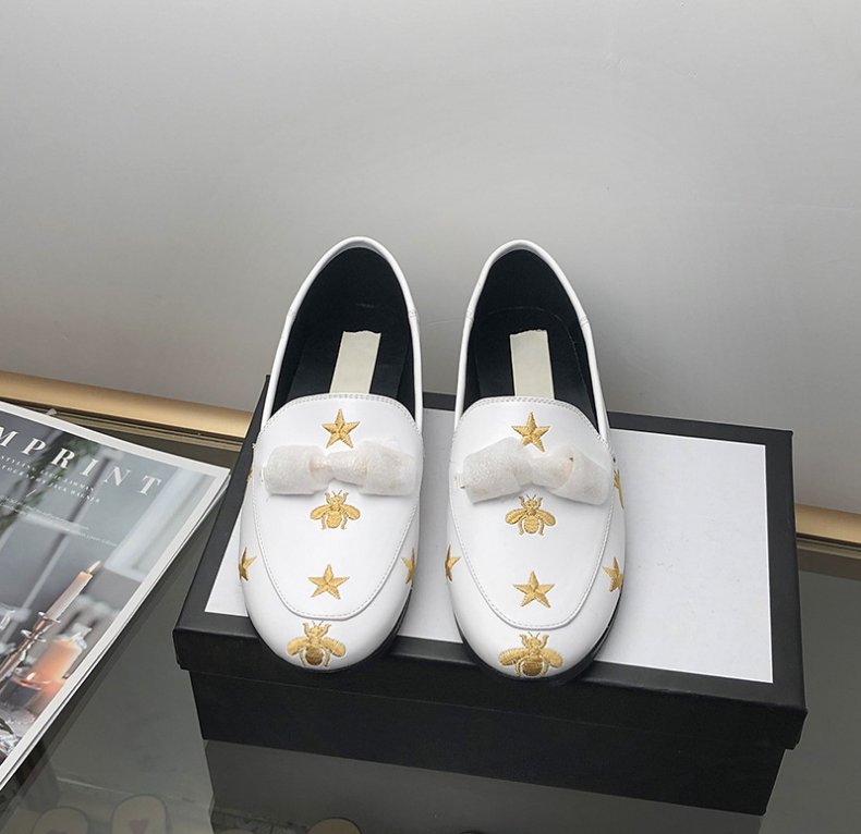 G style Women Flat Genuine Leather Loafers-Luxeon