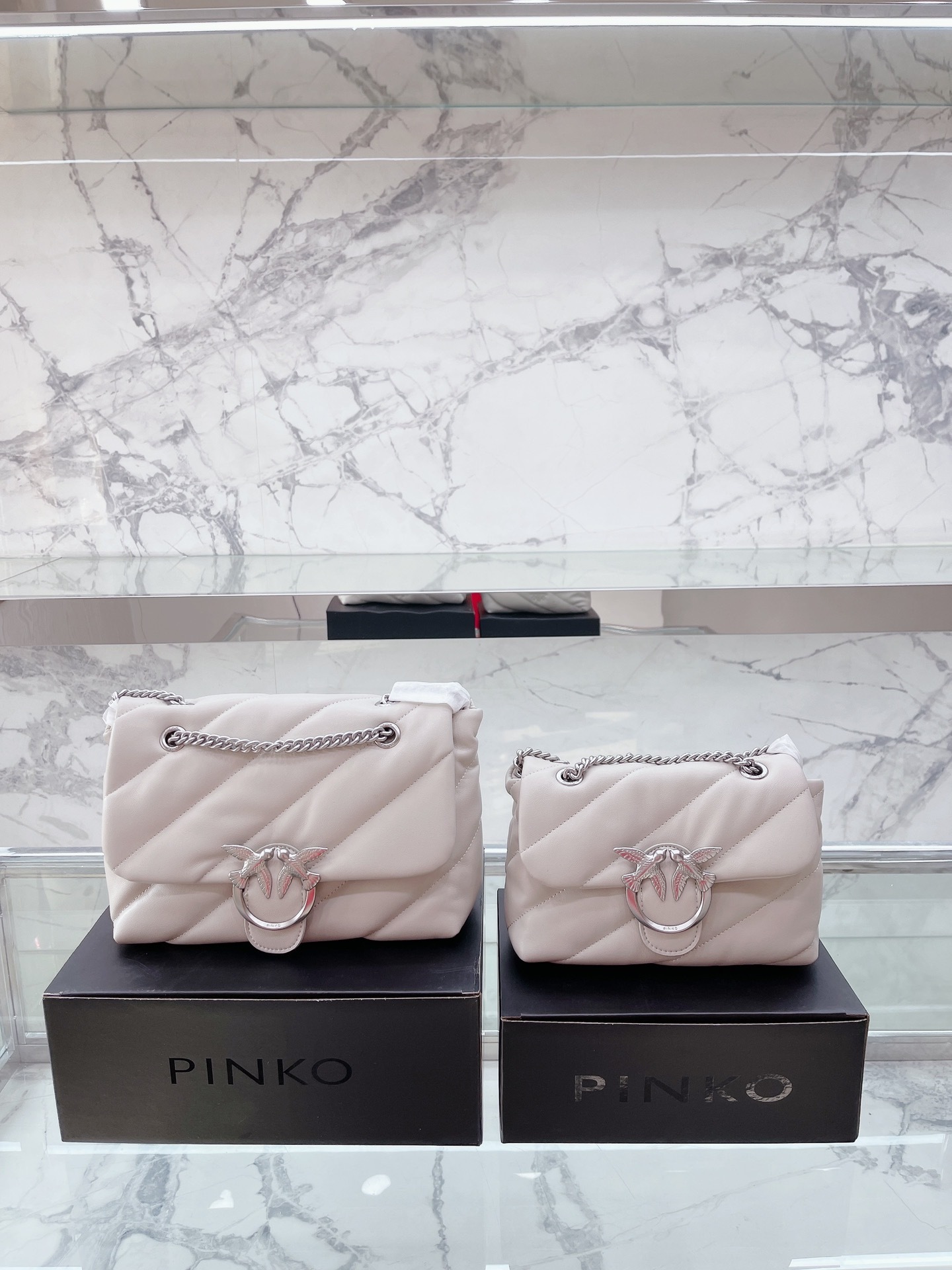 Pinko Puff Handbags Pillow Bag-Luxeon