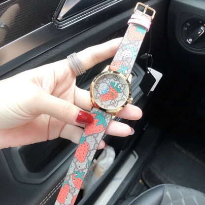 G style G-Timeless Series Watch Strawberry Print-Luxeon