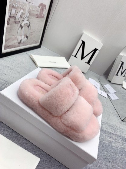 C style new winter pure wool slippers top quality-Luxeon