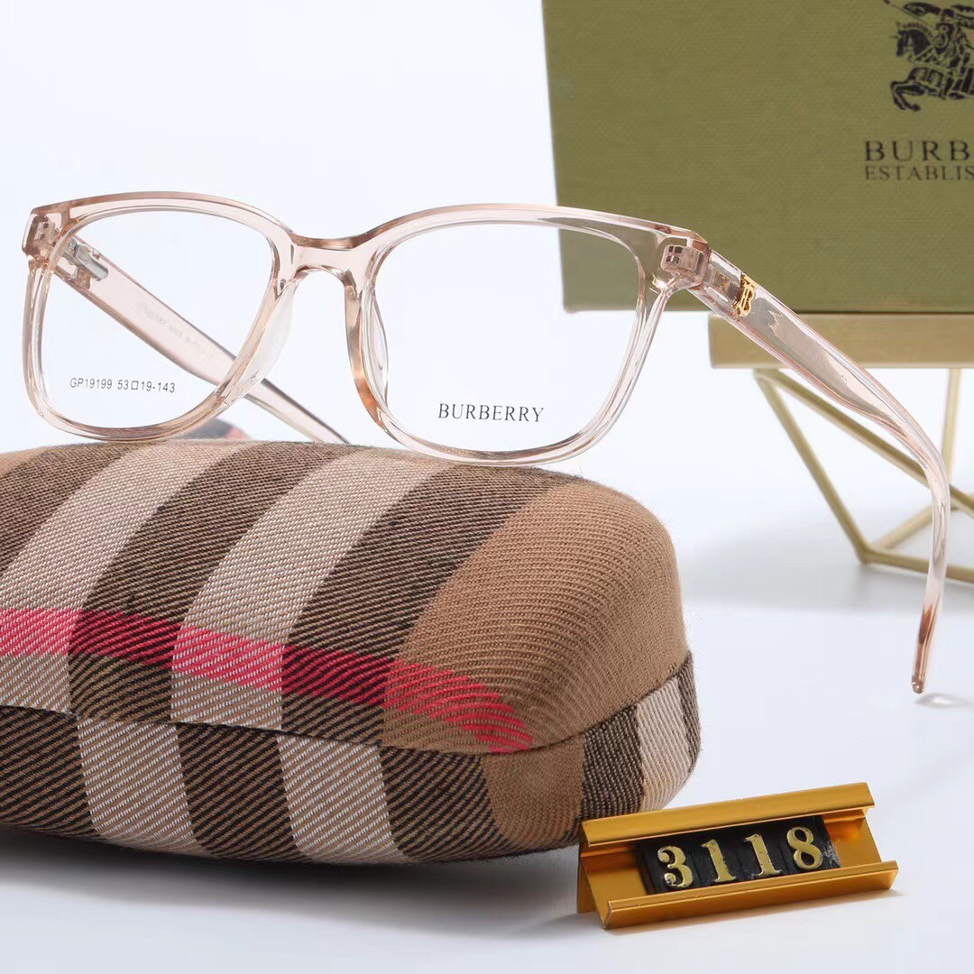 Burberry flat glasses-Luxeon