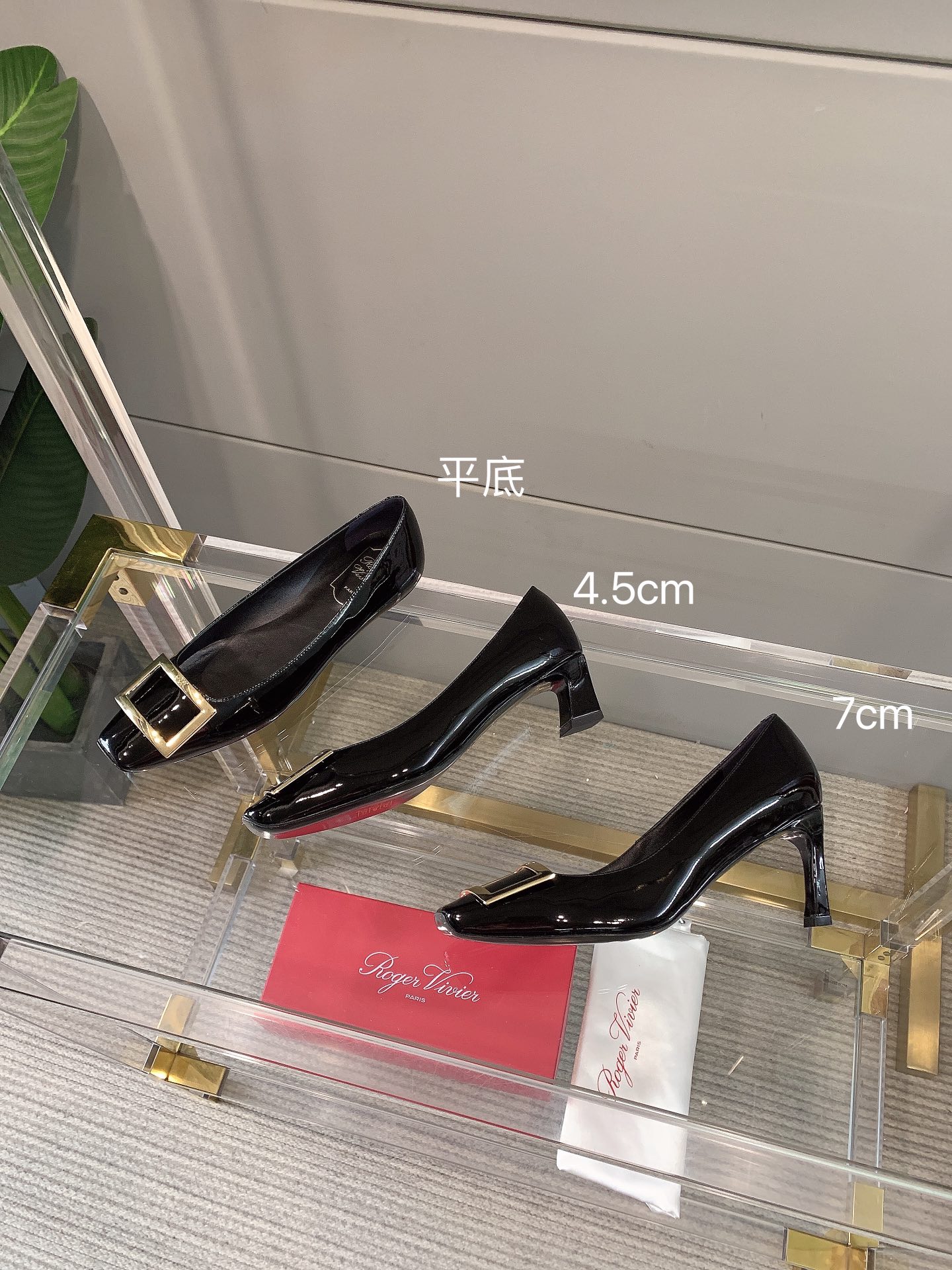 Roger Vivie Women Square Buckle Stiletto-Luxeon