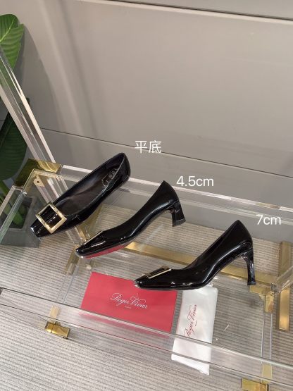 Roger Vivie Women Square Buckle Stiletto-Luxeon