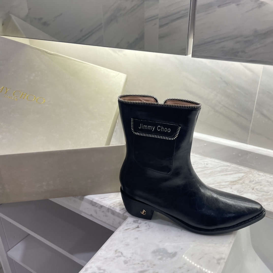 Jimmy Choo new autumn winter zipper knee & ankle boots-Luxeon