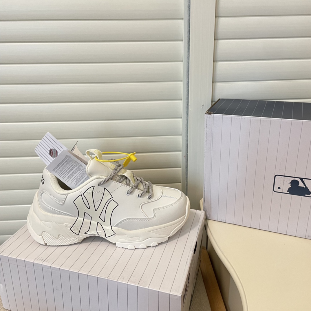 MLB new height-increasing thick sole sneakers casual shoes-Luxeon