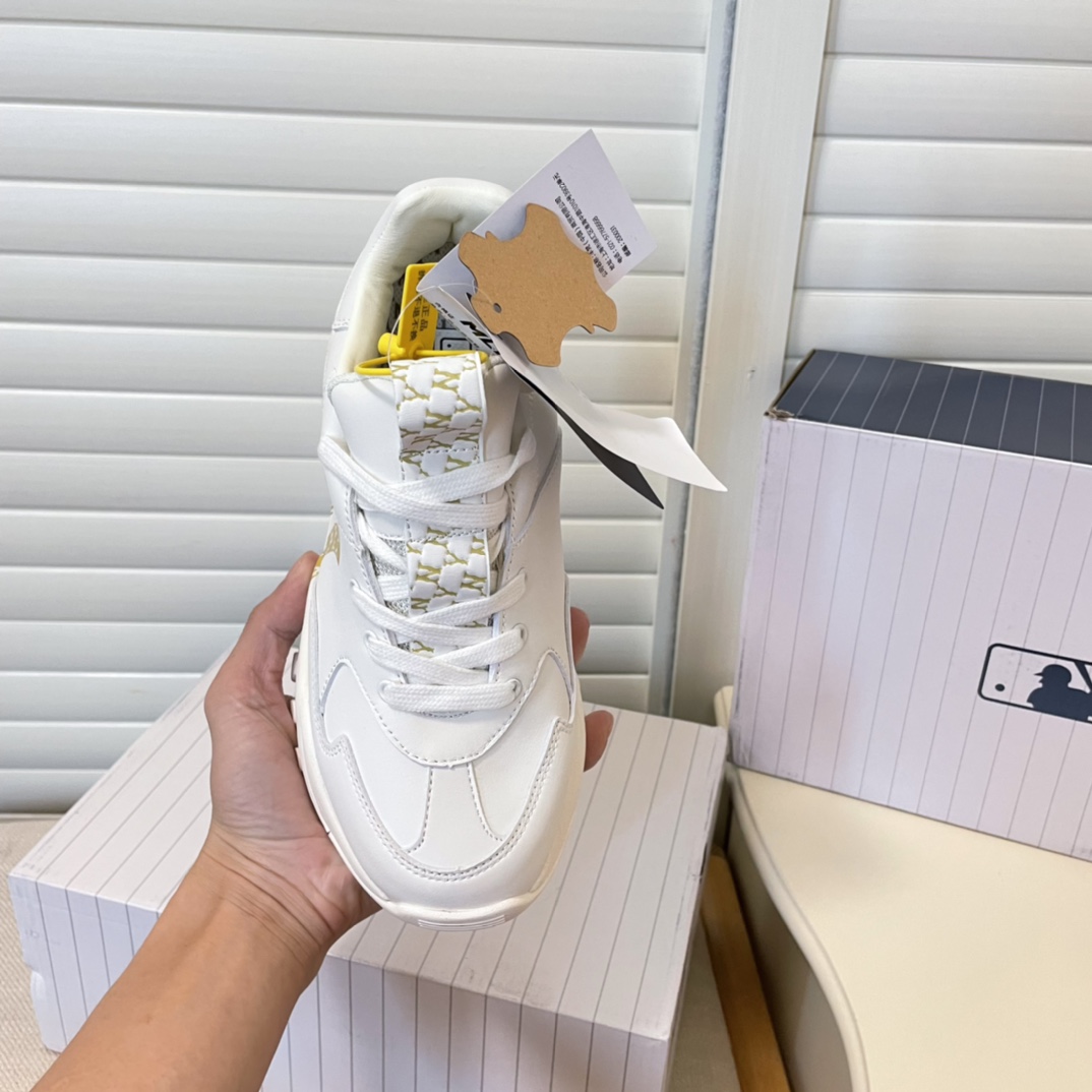 MLB new height-increasing thick sole sneakers casual shoes-Luxeon