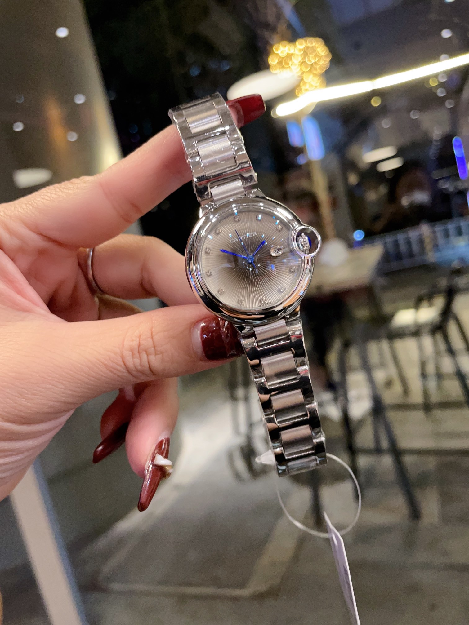 Ballon Bleu De Cartier Watch Luxury Series Crystal Diamond Dial High Quality-Luxeon