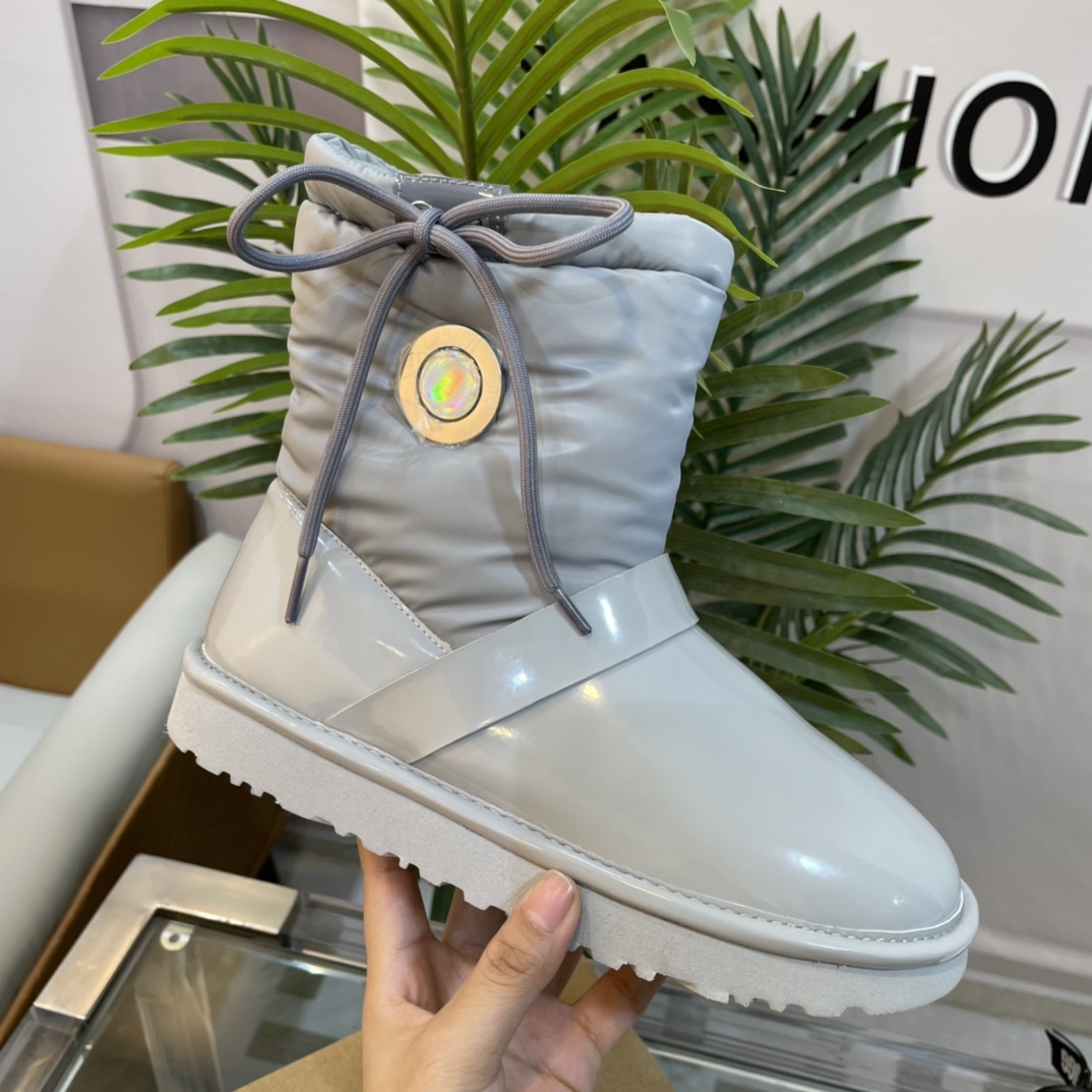 UGG new autumn & winter TPU down feather snow boots-Luxeon