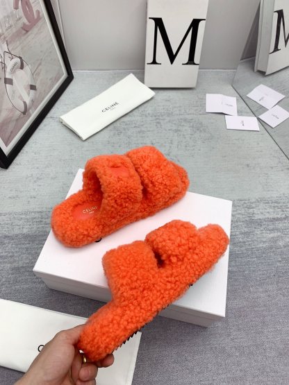 C style new winter pure wool slippers top quality-Luxeon