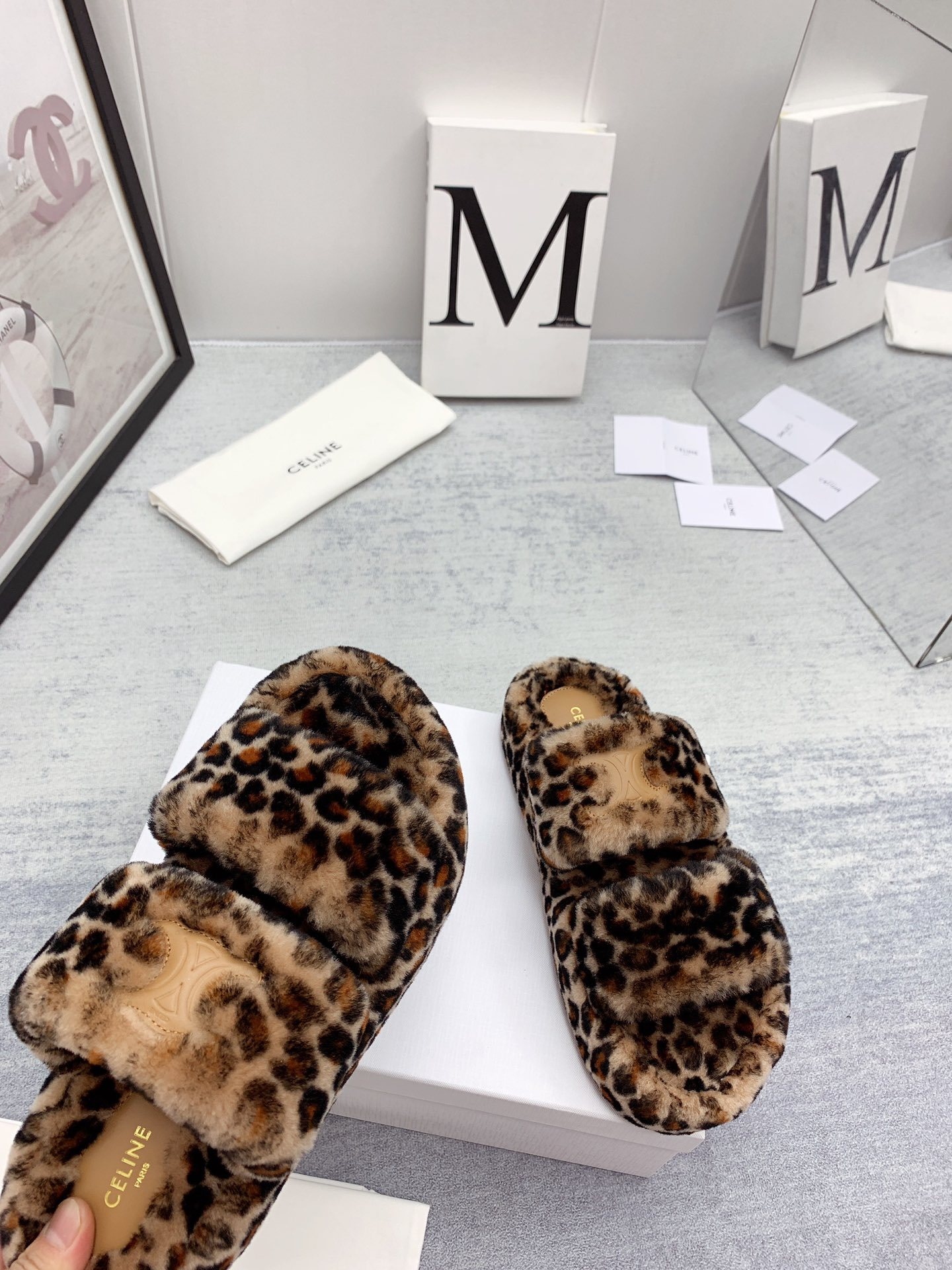 C style new winter pure wool slippers top quality-Luxeon