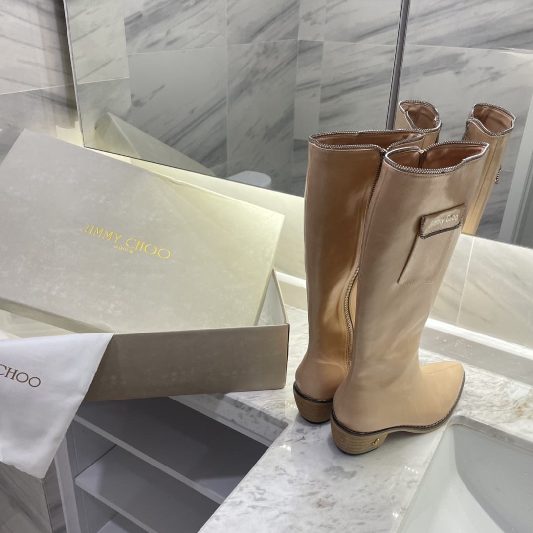 Jimmy Choo new autumn winter zipper knee & ankle boots-Luxeon