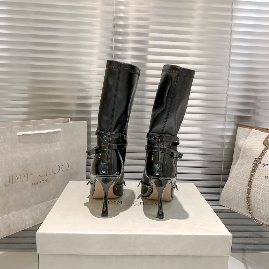 Jimmy Choo riders high heel boots-Luxeon