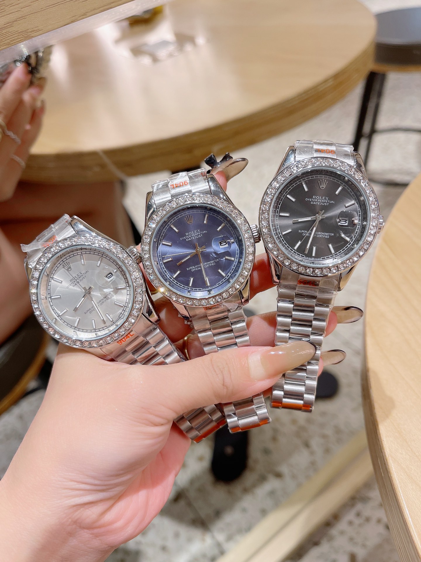 Rolex Watch Men 316 Fine Steel Diamond Shell-Luxeon