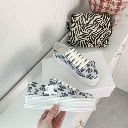 C style Platform Printed Canvas Shoes-Luxeon