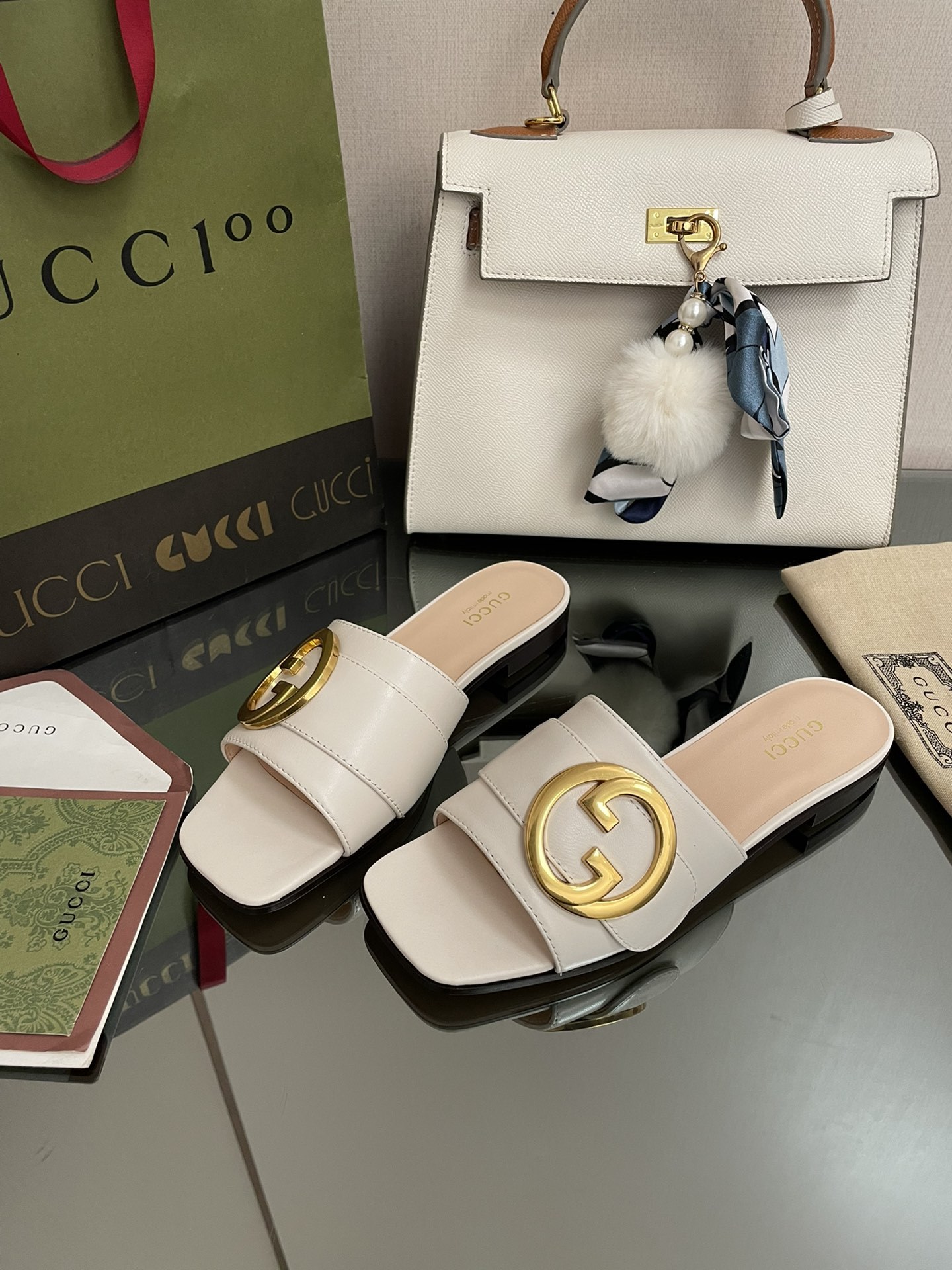 G style Double G flats sandals-Luxeon