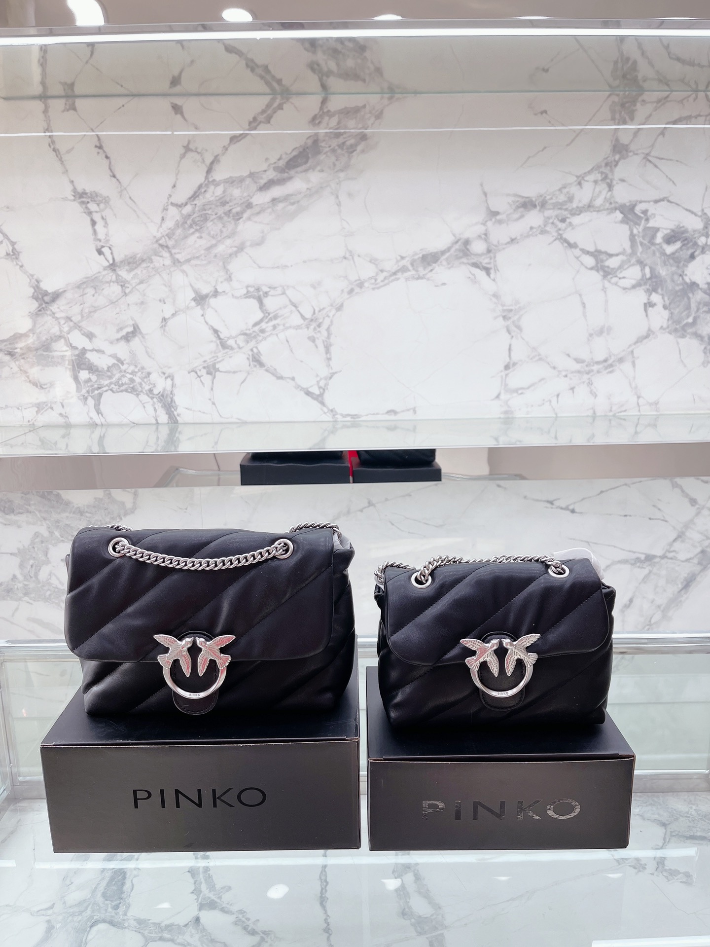 Pinko Puff Handbags Pillow Bag-Luxeon