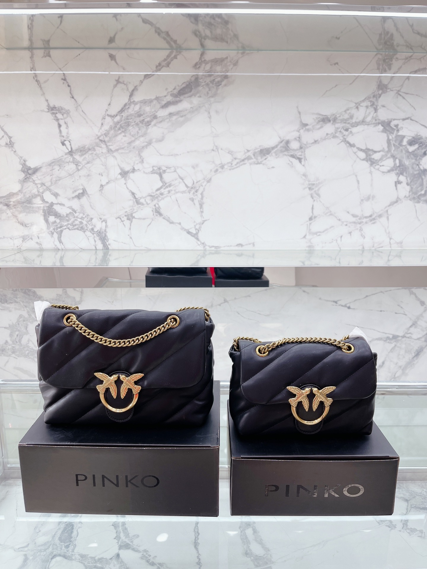 Pinko Puff Handbags Pillow Bag-Luxeon