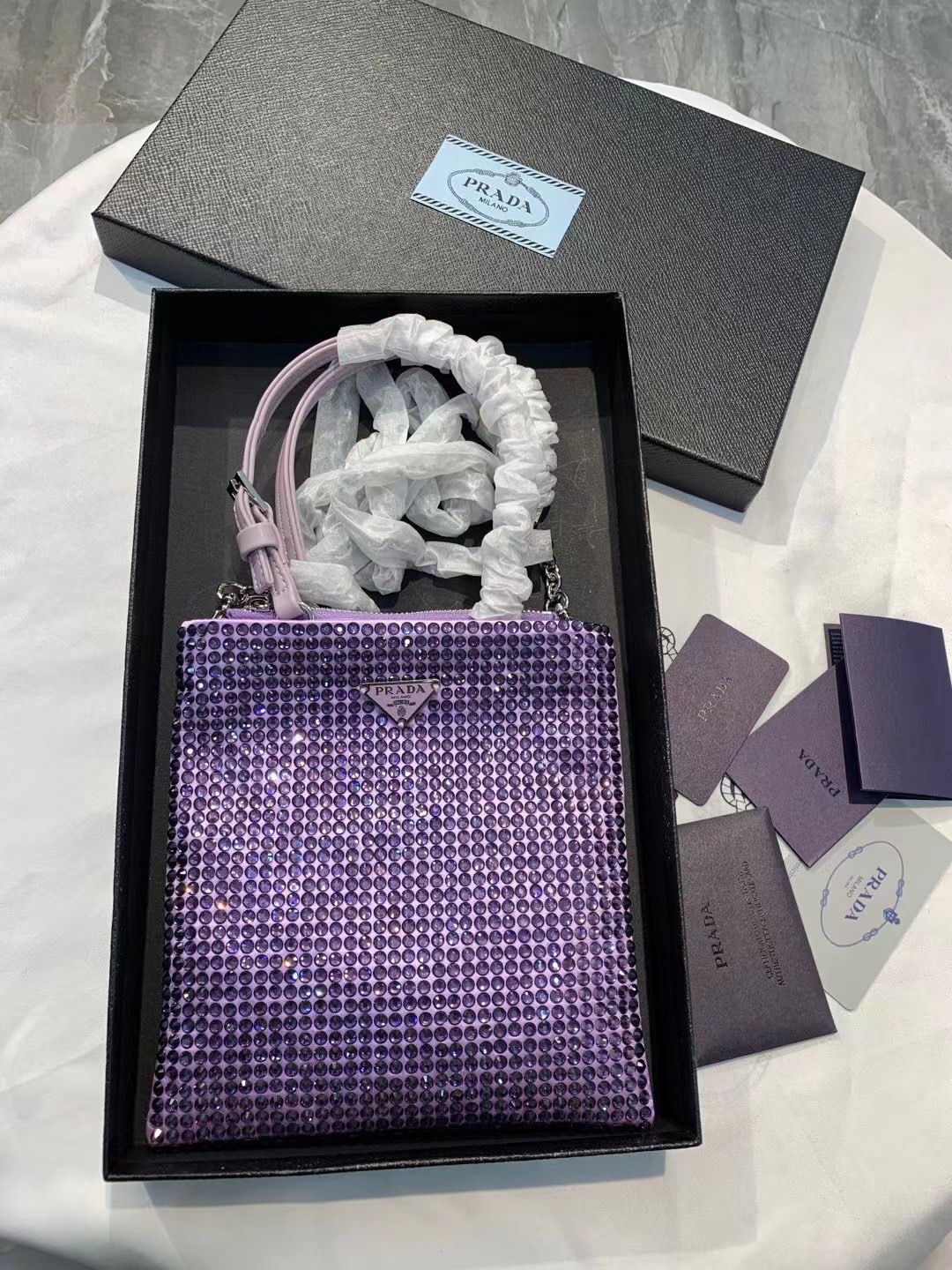 P style handbags square tote rhinestones bags-Luxeon