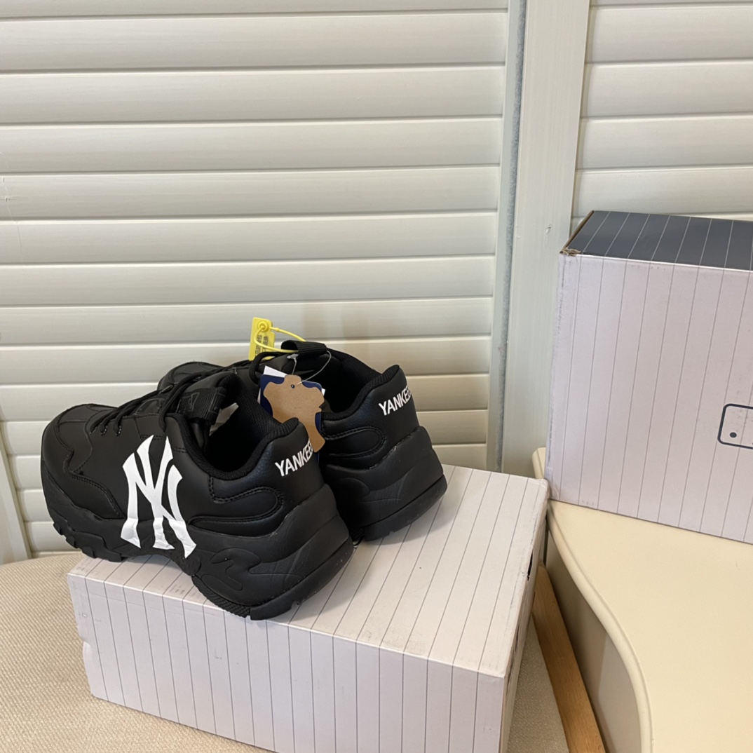 MLB new height-increasing thick sole sneakers casual shoes-Luxeon