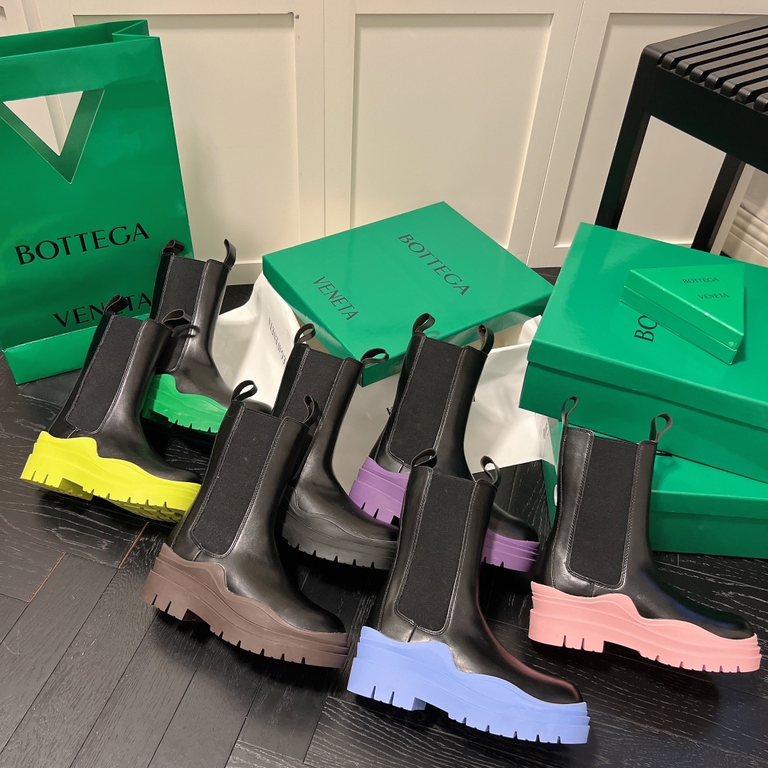 Bottega Venet mid-calf heeled boots-Luxeon