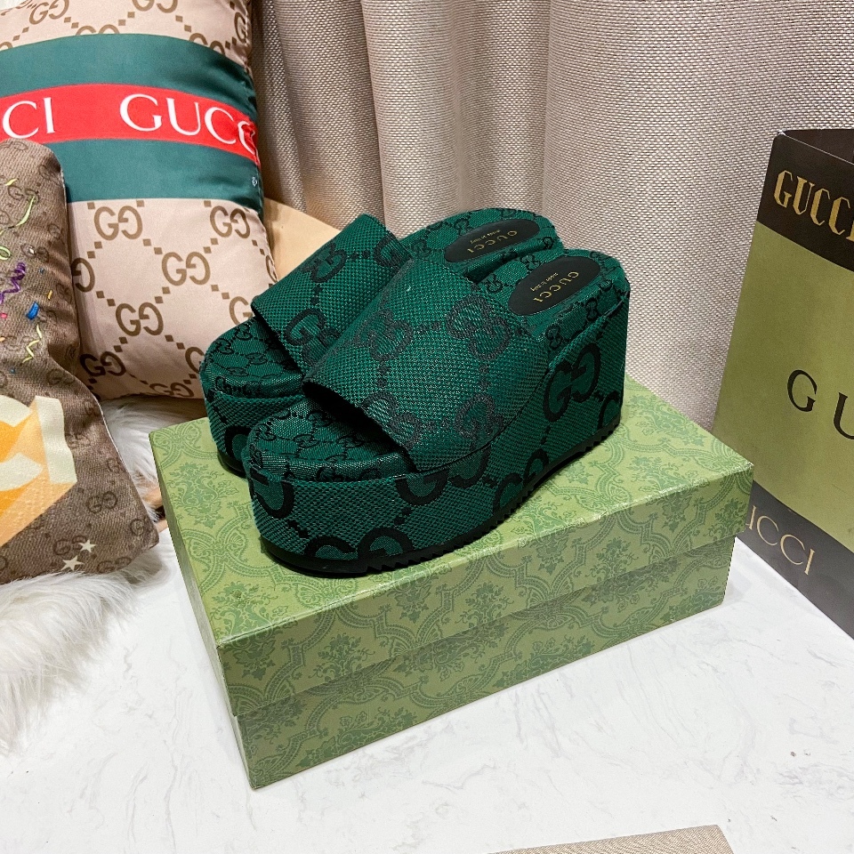 G style embroidered platform shoes-Luxeon