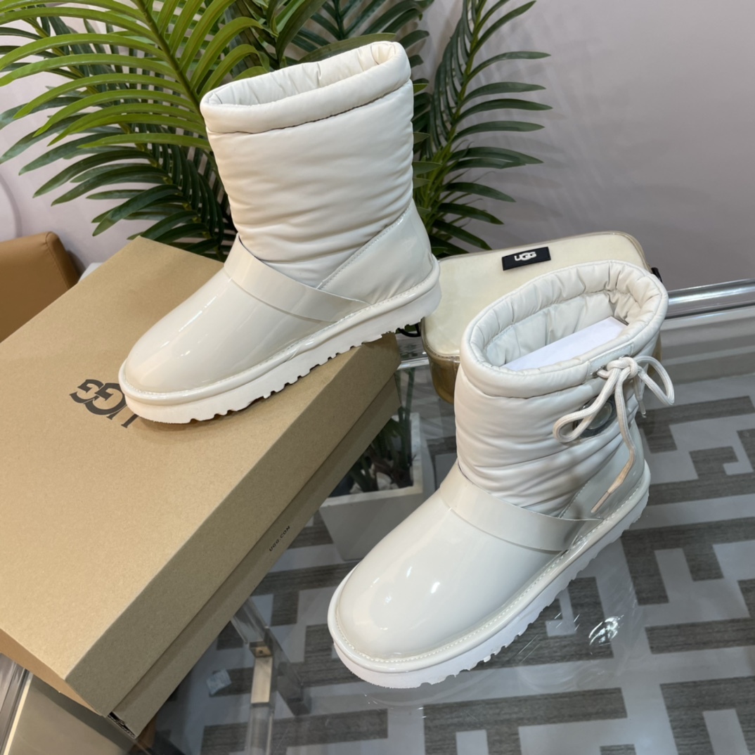 UGG new autumn & winter TPU down feather snow boots-Luxeon