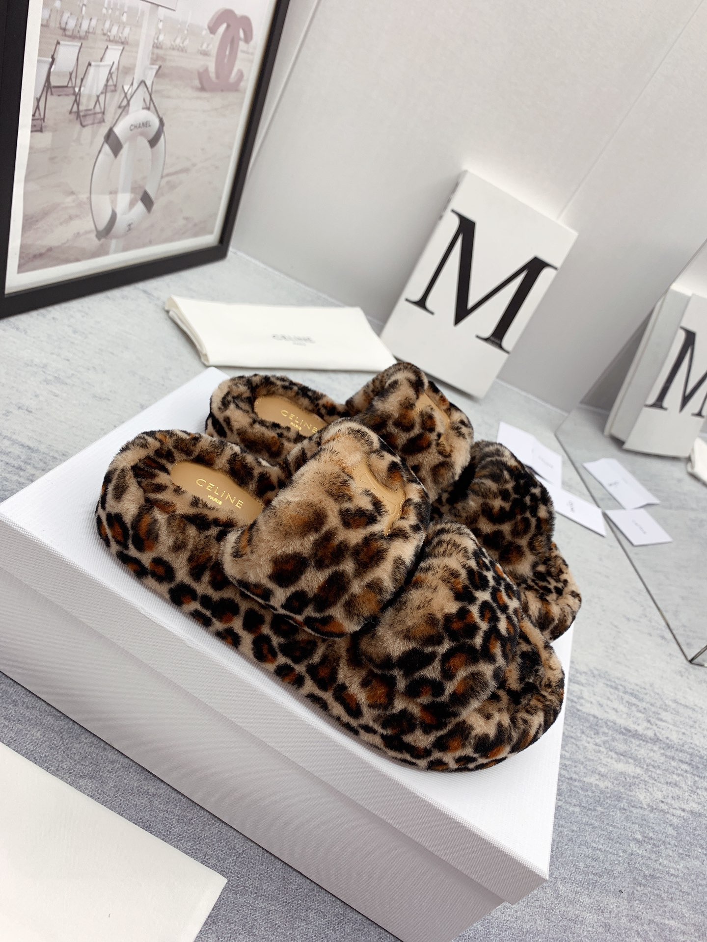 C style new winter pure wool slippers top quality-Luxeon