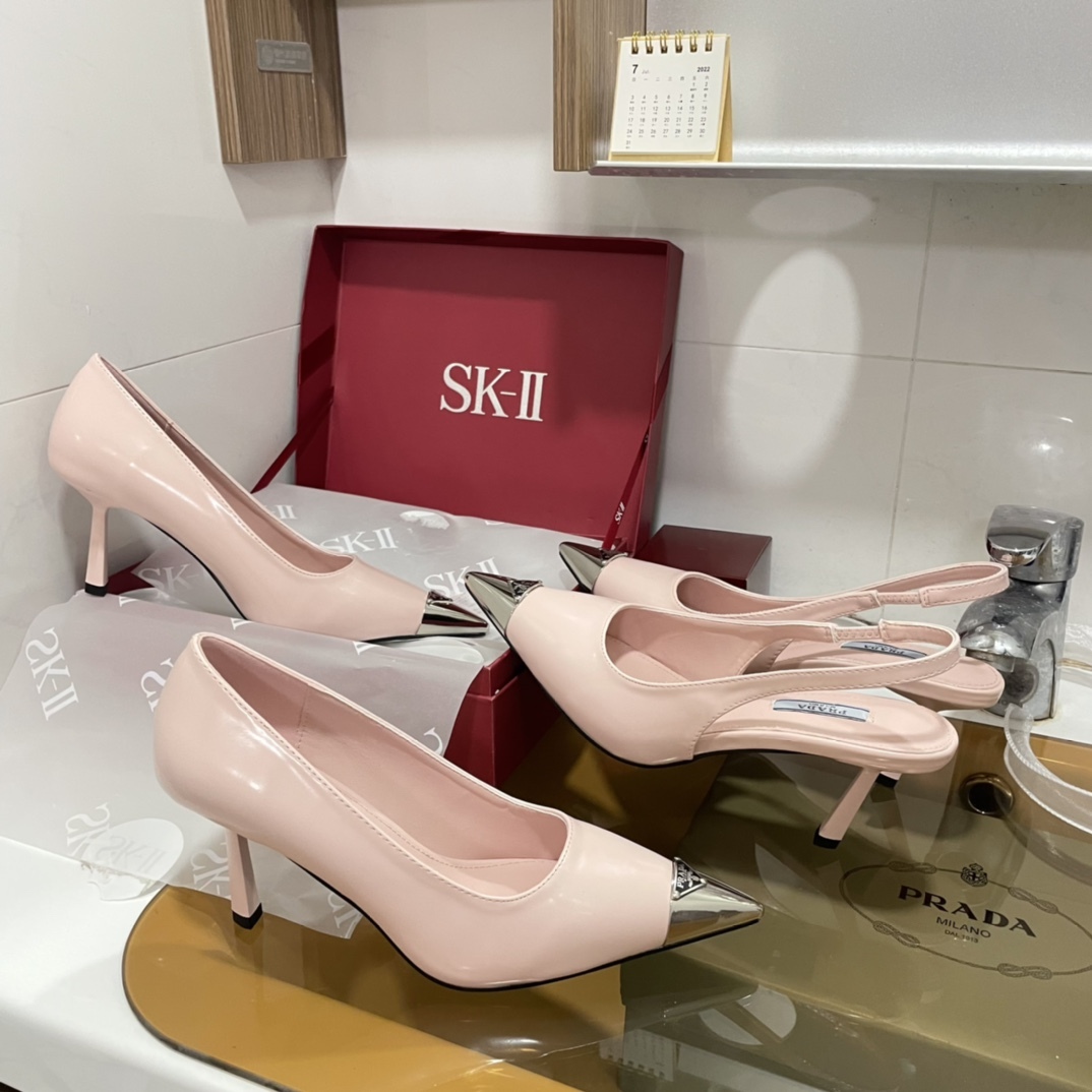 P style classic patent leather sandals high heels-Luxeon