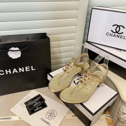 C style Double C Chunky Heel Sandals-Luxeon