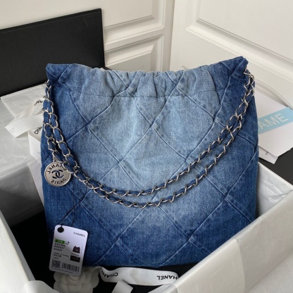 Denim garbage bag tote bag35*37*7