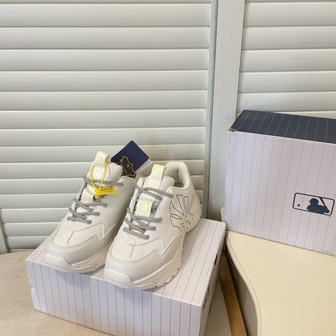 MLB new height-increasing thick sole sneakers casual shoes-Luxeon