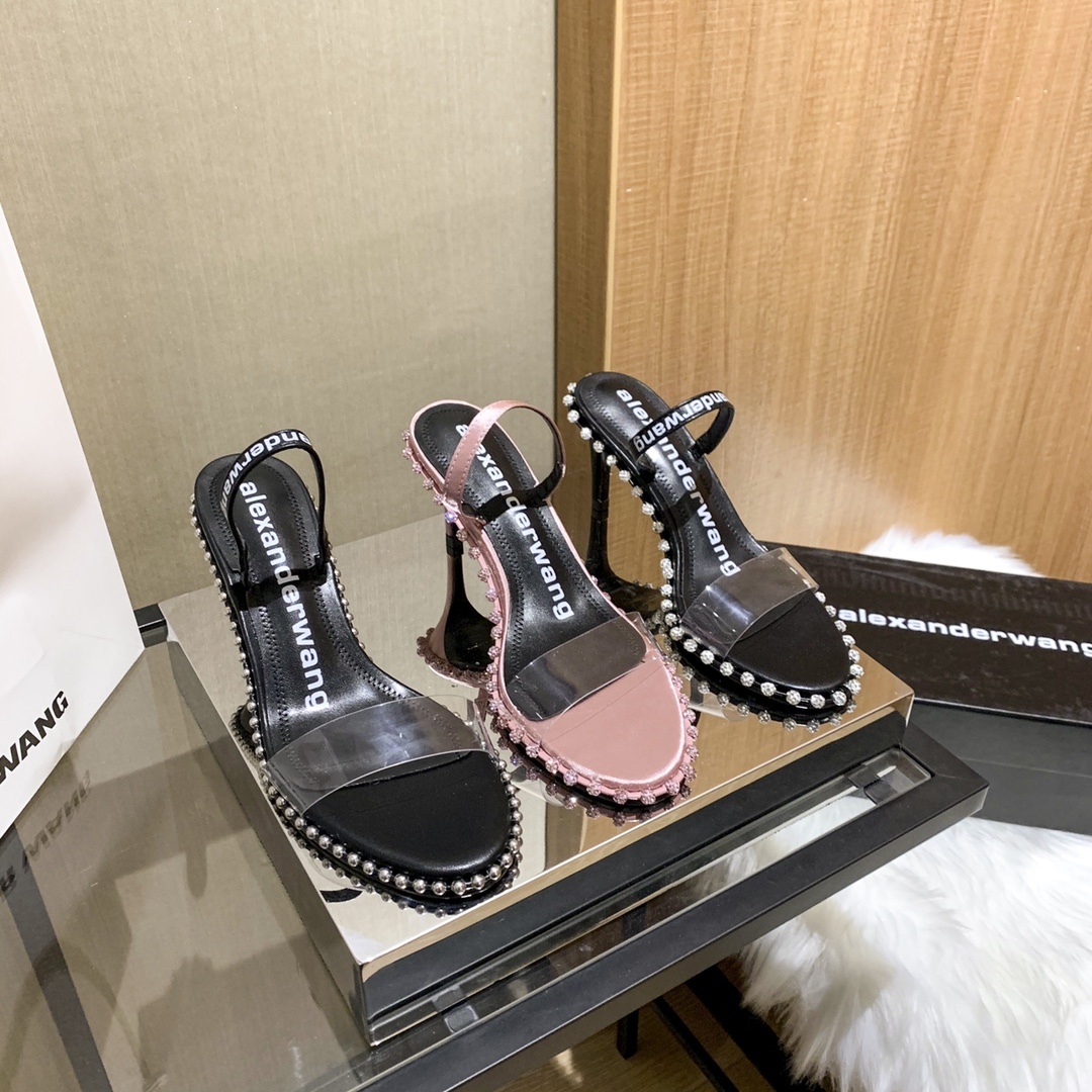 Alexander women transparant strap rhinestone high heels pumps-Luxeon