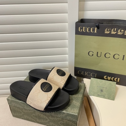 G style couple thick sole sandals-Luxeon