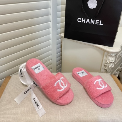 C style double-C winter wool slippers-Luxeon