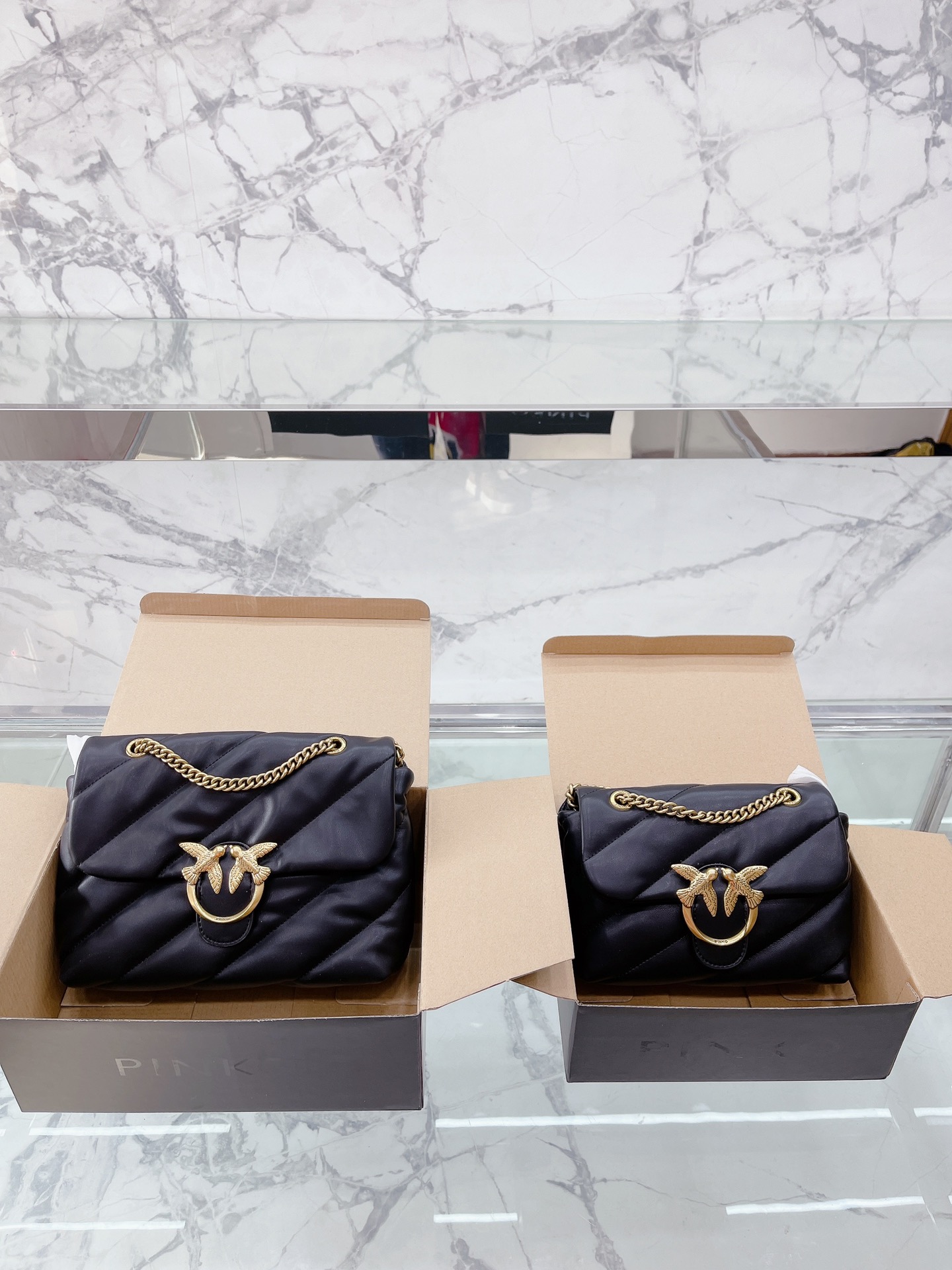 Pinko Puff Handbags Pillow Bag-Luxeon