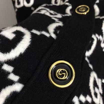 G style double G monogrammed single-breasted cashmere cardigan-Luxeon