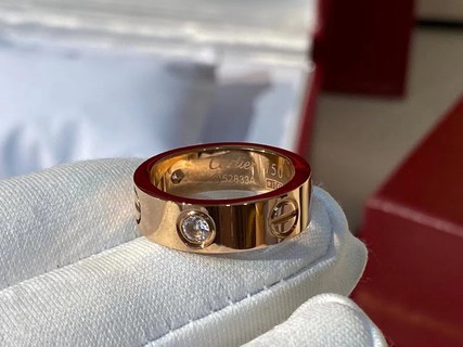 Cartier Rose Gold Couple Ring-Luxeon